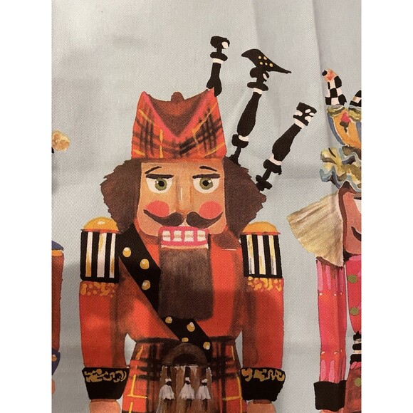 MacKenzie Childs Christmas Nutcracker Teapot Festive Hand Dish Towel 18"x26" - Picture 4 of 9